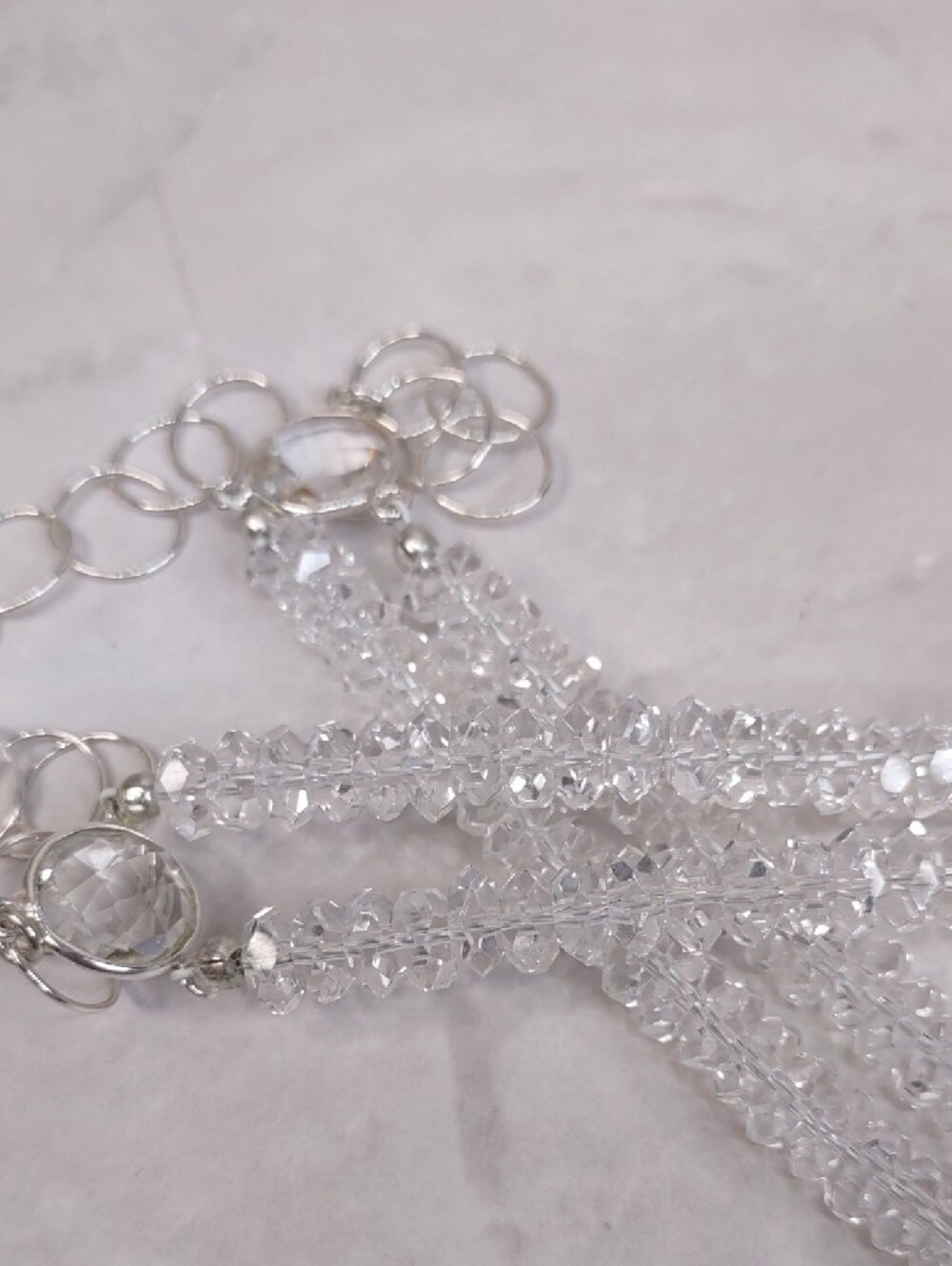 Deb Guyot Herkimer Crystal Quartz/Sterling Silver Necklace - Picture 5 of 6